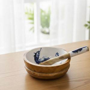 Buy <b>Now</b> Seahorse Bay Decorative Serving Bowl for Snacks Salads and Everyday Tableware Use at Lowest Price - Product Image 3