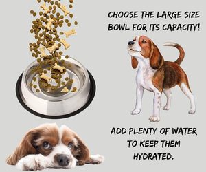 ชามอาหารสุนัขสแตนเลสแบบหนาพิเศษ ชามน้ำแบบป้อนช้า  รับทำโลโก้ เป็นมิตรกับสิ่งแวดล้อม ปลอดภัยสำหรับเครื่องล้างจาน ใช้ได้ทั้งในบ้านและนอกบ้าน สำหรับสัตว์เลี้ยง - Product Image 5