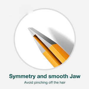 Pinzas para Cejas de Acero Inoxidable con Punta Inclinada, Herramienta de Belleza para Depilar, Pinzas de Precisión para Eliminar Vello - Product Image 6