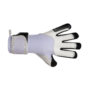Football Goalkeeper Gloves Full Finger Non Slip Breathable Adjustable Wrist <b>Strap</b> Unisex Sports PU Leather Material Pull - Product Image 3