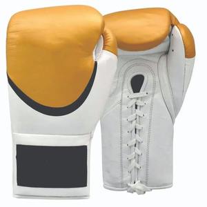 Guantes de Boxeo Blancos de Alta Calidad, Profesionales, para Ganar Combates, 100% Cuero Original - Product Image 1