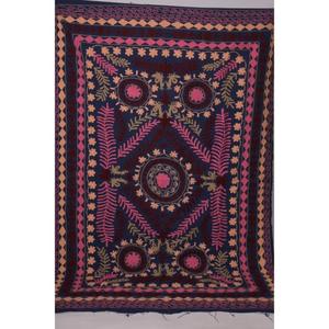 Handmade Eco-Friendly Vintage Kantha Suzani <b>Quilt</b> 100% Cotton Floral Embroidery Boho Bedspread Indian <b>Throw</b> Blanket Bedding - Product Image 1
