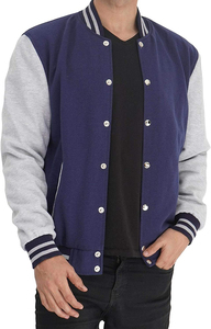 Custom Team Logo Varsity <b>Jacket</b> With Wool Body And <b>Leather</b> Sleeves Premium Chenille Patch Letterman <b>Jacket</b> For School Uniform - Product Image 4