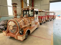 Train électrique sans rails Nova Rides 28 places en fibre de verre, style antique, pour enfants, ST-28-S-E, directement de Chine