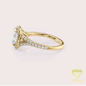 Anillo de compromiso de moissanita más vendido para accesorios nupciales, celebraciones de compromiso y eventos especiales, disponible para la venta - Product Image 3