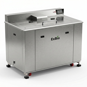 Broyeur de déchets alimentaires électrique commercial en acier inoxydable à haute précision avec technologie de silencieux Exbio, capacité de 300 kg/jour, pour compostage - Product Image 1