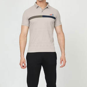 เสื้อโปโลทรงเข้ารูปสำหรับผู้ชาย ขายส่งคุณภาพสูง เสื้อโปโลทรงเข้ารูประบายอากาศได้ดี ผลิตในปากีสถาน - Product Image 5