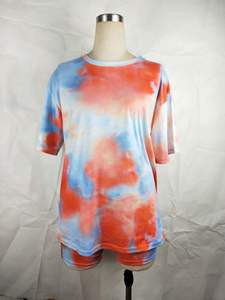 Ensemble T-shirt uni à manches courtes et short personnalisé pour homme, ensemble d'été unisexe, survêtement personnalisé pour femme, ensemble de survêtement en coton 2 pièces - Product Image 5