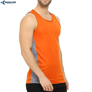 Mens Knitted Polyester/Cotton Gym Tank Top Quick Dry Breathable Eco-Friendly Fitness Bodybuilding - Product Image 6
