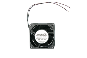 พัดลมแกนขนาดเล็ก 110V ใบพัดโลหะ 80x80x38 มม. (A8038V1HM-B) - Product Image 3