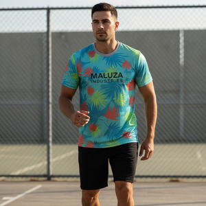 High <b>Elasticity</b> Slim Fit Gym T Shirt Polyester Spandex Compression Sportswear Moisture Wicking Training Wear For Men - Product Image 6