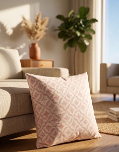 Premium Quality Hand-Printed Botanical Design Decorative <b>Cushion</b> <b>Cover</b> - Product Image 4
