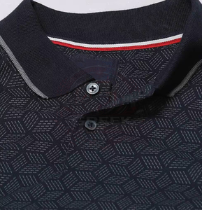 T-shirt piqué uni de haute qualité pour homme, en matière respirante et légère, infroissable, confortable, coupe classique, décontracté - Product Image 4