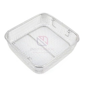 Custom OEM German Stainless Steel Surgical <b>Mesh</b> Tray <b>Basket</b> Autoclave Sterilization Durable Reusable Medical Instrument Tray - Product Image 1
