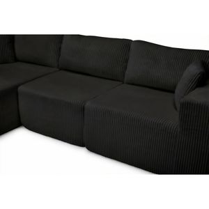 Divano Sezionale Modulare Moderno a L con Chaise Longue Imbottita Senza Struttura per Soggiorno - Product Image 5
