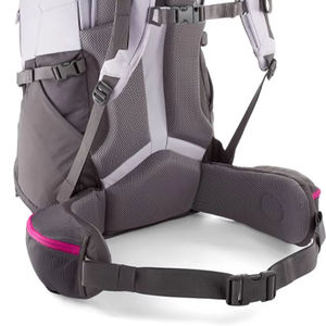Water Resistant Outdoor Trekking <b>Backpack</b> Dual Front Zipper Pockets Padded Hip Belt Hiking Rucksack travel <b>backpack</b> - Product Image 2