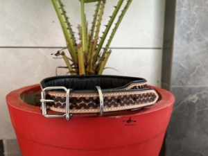 Hand <b>Tooled</b> <b>Leather</b> Dog Collar Skull Pet Collars Designer Soft Durable Bulk Wholesale Product Hot Sale Dog Collar - Product Image 6