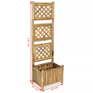 Pot de plante en bambou écologique tendance, fait main, pas cher, pour la décoration intérieure et extérieure de la maison et du jardin - Product Image 3