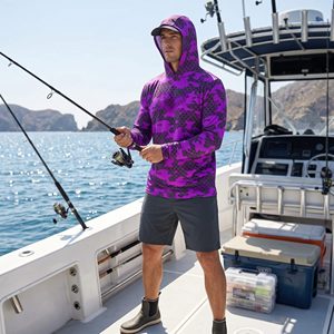 Vêtements de pêche pour adultes sur mesure en gros, manches longues, protection solaire UPF50+, sweat-shirt de pêche pour hommes - Product Image 4
