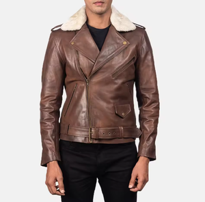 Veste en cuir à capuche entièrement zippée pour homme, sur mesure, haut de gamme, au design moderne et tendance pour l'hiver, style streetwear - Product Image 3