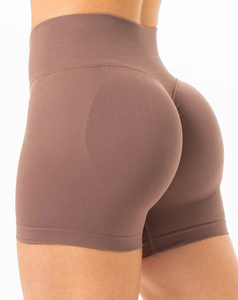 Shorts Deportivos Ligeros para Mujer de Alta Calidad, Sin Costuras, de Secado Rápido, Transpirables, de Spandex/Poliéster, Cintura Alta - Product Image 1