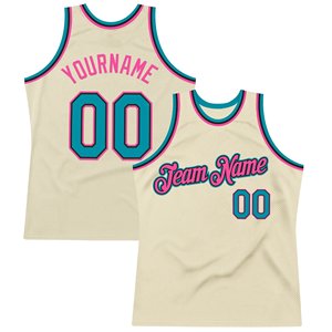 Maillot de basket-ball en mesh sublimé personnalisé, unisexe, adulte, respirant, débardeur, nom et numéro de l'équipe, vert crème - Product Image 1