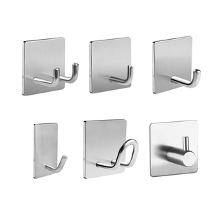 Gancho Adhesivo de Pared de Metal de Diseño Simple, Ganchos para Abrigos y Sombreros, Gancho de Pared de Metal para Ropa - Product Image 4