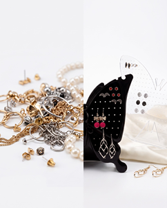 Organisation de bijoux avec notre porte-boucles d'oreilles en acrylique élégant: une solution d'affichage unique et chic pour vos accessoires - Product Image 6