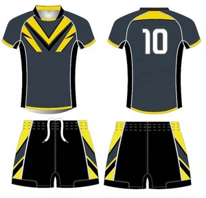 Uniforme de Rugby Personalizado y Transpirable, Jersey y Pantalones Cortos de Poliéster Sublimado, Logotipo Personalizado, OEM, ODM, Venta al Por Mayor - Product Image 1