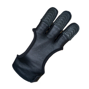 Gants de tir en cuir demi-doigts unisexes avec fermeture auto-agrippante, légers, pour le tir à l'arc, la chasse en extérieur et la pratique sur cible - Product Image 2