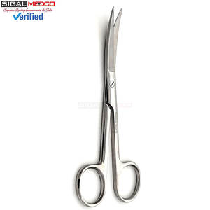 Juego de 3 Tijeras de Disección Manuales de 5.5 Pulgadas con Puntas Curvas Afiladas/Redondas, Instrumentos Quirúrgicos - Product Image 2