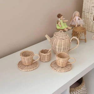 Juego de Té y Café de Mimbre, Venta al por Mayor, Creativo y Encantador, para Niños - Product Image 2