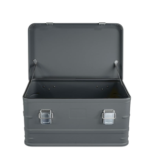 Rectangular Metal Storage <b>Box</b> Waterproof Hinged Lid Industrial Design <b>Tools</b> Organizer for trip cargo case - Product Image 5