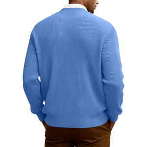 Top Trending Custom made <b>Men's</b> Casual <b>Cardigan</b> Sweater V-Neck <b>Long</b> Sleeve Knitted <b>Men's</b> <b>Cardigans</b> - Product Image 6