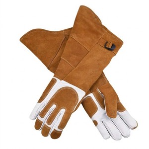 Guantes de Trabajo de Seguridad de Cuero Vacuno Resistentes al Calor para Soldadura Industrial TIG MIG Argón - Product Image 2
