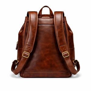 Premium Full-Grain Genuine Leather <b>Backpack</b> for Men with Large Capacity Laptop Compartment for Travel, Office and Business Use - Product Image 2