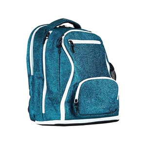 Lightweight for <b>Pink</b> Glitter Backpack with Rainbow Shiny Sports Style Zipper Closure Strap Carrying System for Unisex School - Product Image 3
