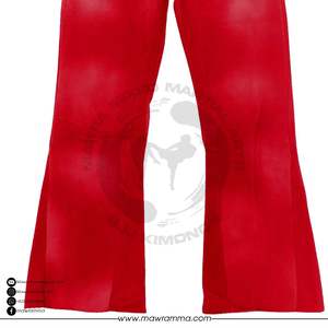 Pantalon de survêtement évasé pour homme en molleton 100% coton épais, effet délavé soleil, avec logo personnalisé et broderie - Product Image 5