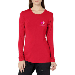 Camiseta Deportiva de Manga Larga Ajustada para Mujer – Top Ligero y Transpirable para Entrenamiento con Impresión de Logotipo Personalizado - Product Image 5