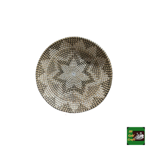 Assiette murale en jonc de mer écologique, feuilles séchées, design bohème pour chambre, provenance Vietnam, achat en gros - Product Image 6