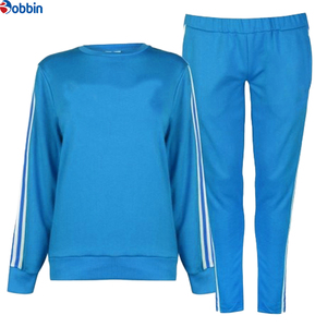 Conjunto Deportivo de Alta Calidad para Mujer, Color Negro Sólido, Cuello Redondo, Manga Larga, Cintura Elástica, Corte Regular Informal, 2 Piezas, Ropa de Otoño - Product Image 4