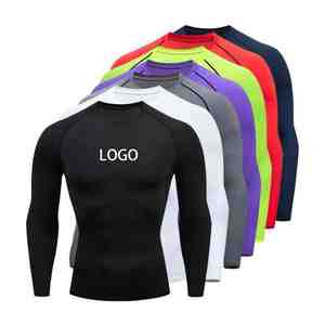 Nuevas Camisetas de Compresión Deportivas para Hombre, Lisas o Estampadas, de Spandex, al por Mayor, con 100% de Buena Calidad y Diseño - Product Image 1