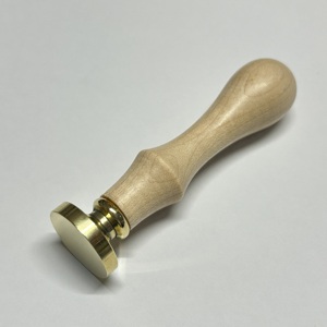 25mm Blank Round <b>Wax</b> <b>Seal</b> Stamp Maple Wood Handle Multi-Purpose <b>Wax</b> Stampter Brass Sealing <b>Wax</b> Stamps for Craft Supplies - Product Image 3