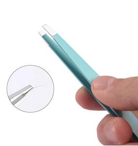 Pinzas Quirúrgicas de Precisión Morje para Pestañas, Acero Inoxidable, Punta Lisa, Color Verde Azulado, Juego de 4, Modelo MS-ET-0007 - Product Image 2