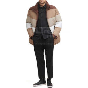 Chaqueta de lana para hombre, con capucha, cuello alto, abrigo de invierno, resistente al viento e impermeable, colores personalizables, logotipo de alta calidad - Product Image 2