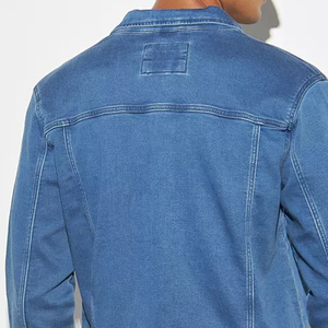 Factory Cheap Price Mid <b>Weight</b> Men's Denim Jeans Jacket Heavy Cotton Inner Streetwear Casual High-quality Breathable Button - Product Image 4