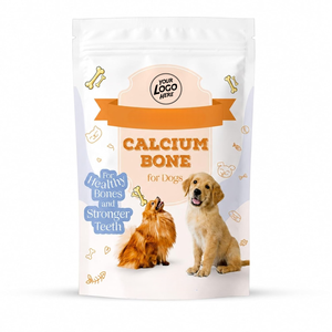 Friandises pour chiens en forme d'os au calcium biologique, à mâcher, vente en gros d'usine, OEM, marque privée, pour la santé dentaire et osseuse durable - Product Image 1