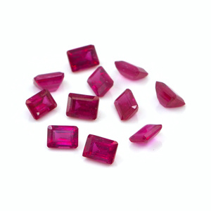 Rubis naturels de Bangkok, octogones calibrés 3x4mm, pierres précieuses de rubis naturelles facettées pour la fabrication de bijoux, prêtes à l'emploi - Product Image 5