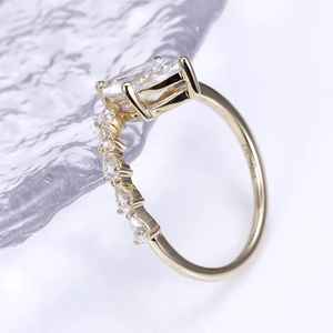 Anillo de Compromiso Único con Diamante de Laboratorio de 1.61CT, Corte Marquesa, Oro Amarillo de 14K, Joyería Fina Moderna y Personalizable, Regalo para Novias - Product Image 3