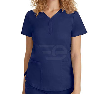 Medical Hospital Scrubs Uniform <b>Set</b> Breathable Soft Comfortable <b>Doctor</b> Nurse Clinic Workwear Top Pants - Product Image 5
